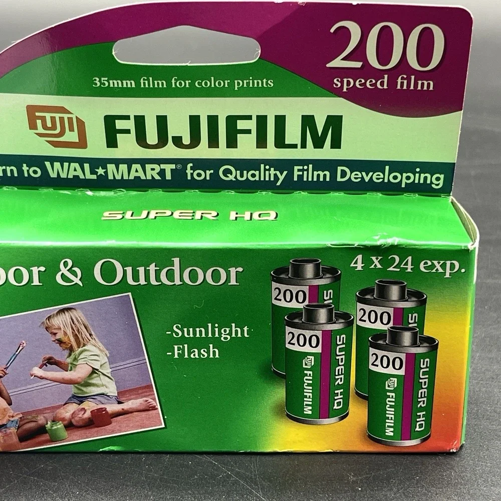 Fujifilm Super HQ 200 35mm Color Film Lot 3 Rolls 24 Exp Expired 02/2007